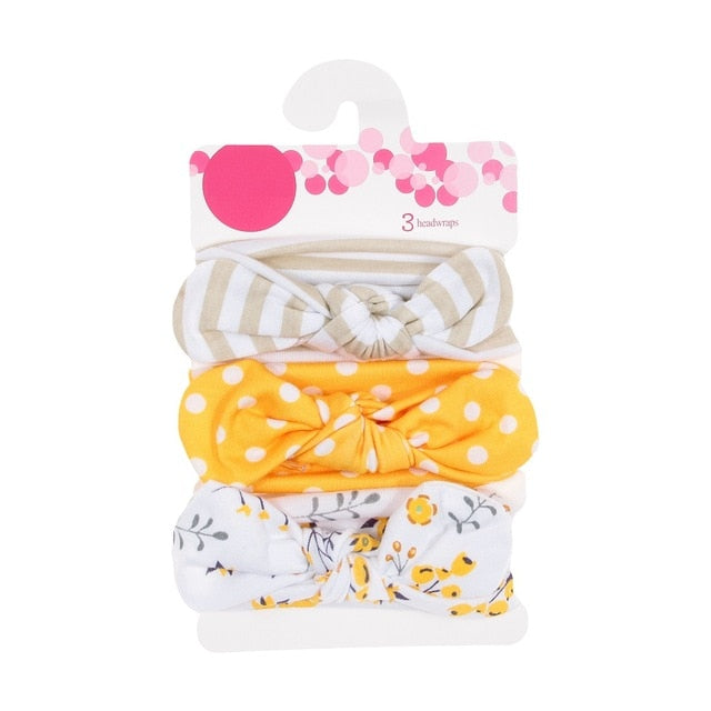 New 3pcs/lot Fashion Baby Nylon Bow Headband.