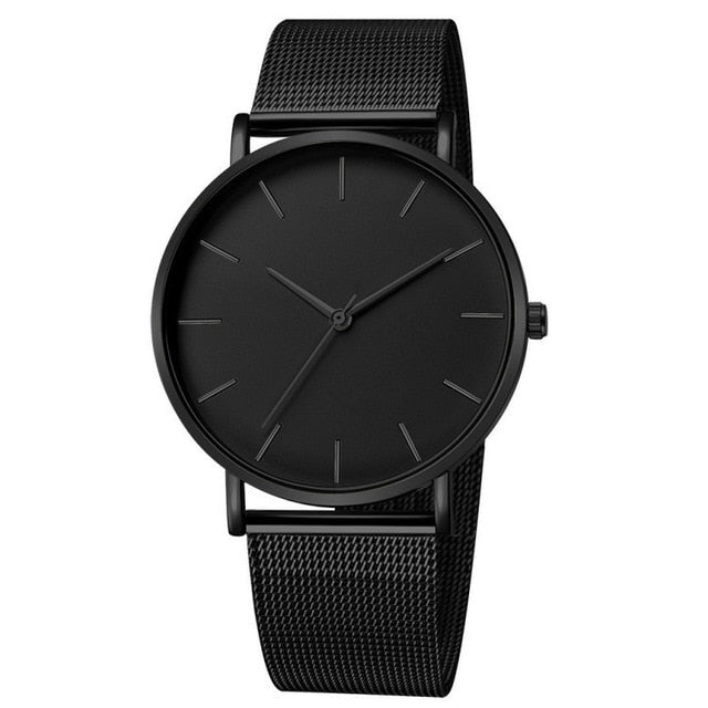 Minimalist Men Fashion Ultra Thin Watches