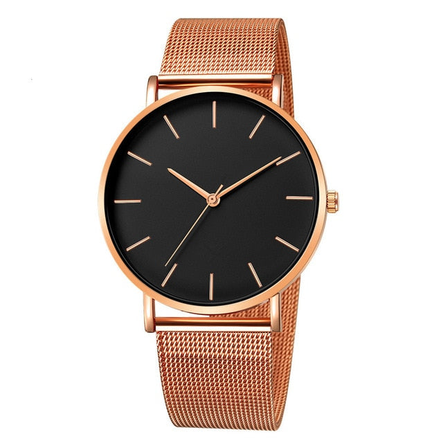 Minimalist Men Fashion Ultra Thin Watches