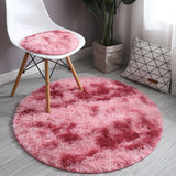 Fluffy Round Rug Carpets for Living Room Decor.