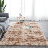 RULDGEE Shaggy Tie-dye Carpet Printed Alfombra Plush.