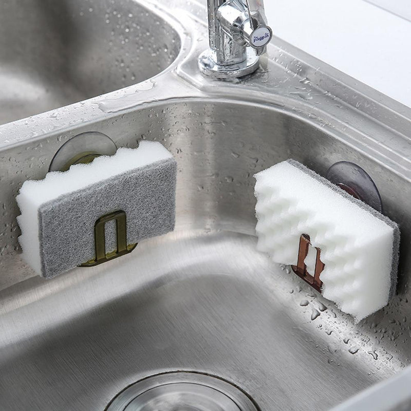 Kitchen Suction Cup Sink Drain Rack/Sponge Storage Holder.