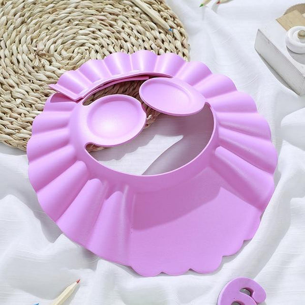 1pc Adjustable Bathing Protection Shampoo Cap For Kids.