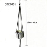 Handmade macrame plant hanger flower/pot.