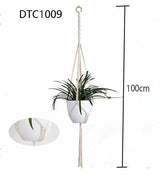 Handmade macrame plant hanger flower/pot.