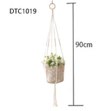 Handmade macrame plant hanger flower/pot.