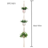 Handmade macrame plant hanger flower/pot.