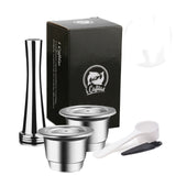 ICafilasSVIP Link Capsule For Nespresso Reutilisable Inox Refillable Capsule.