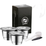 ICafilasSVIP Link Capsule For Nespresso Reutilisable Inox Refillable Capsule.