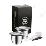 ICafilasSVIP Link Capsule For Nespresso Reutilisable Inox Refillable Capsule.