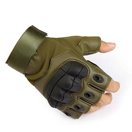 Touch Screen Hard Knuckle Tactical Gloves PU Leather.