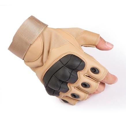 Touch Screen Hard Knuckle Tactical Gloves PU Leather.