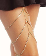 Rhinestones Leg Thigh Chain Shiny/Women Sexy Body Chain Leg Thigh.