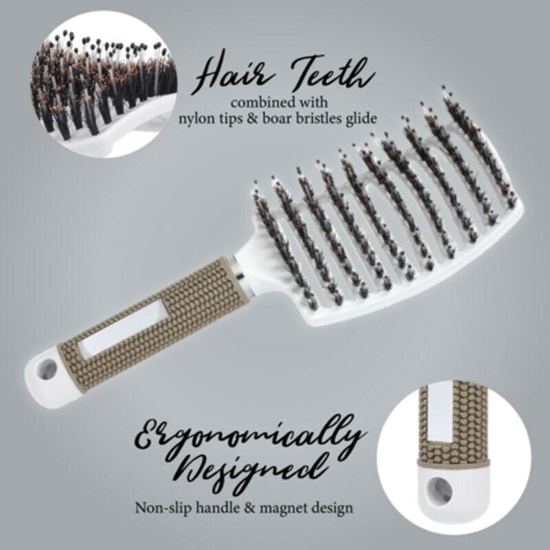 Detangler Bristle Nylon Hairbrush.