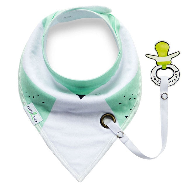 Saliva Towel Baberos Bebes Baby Bibs & Anti drop Rope Super Absorbent.